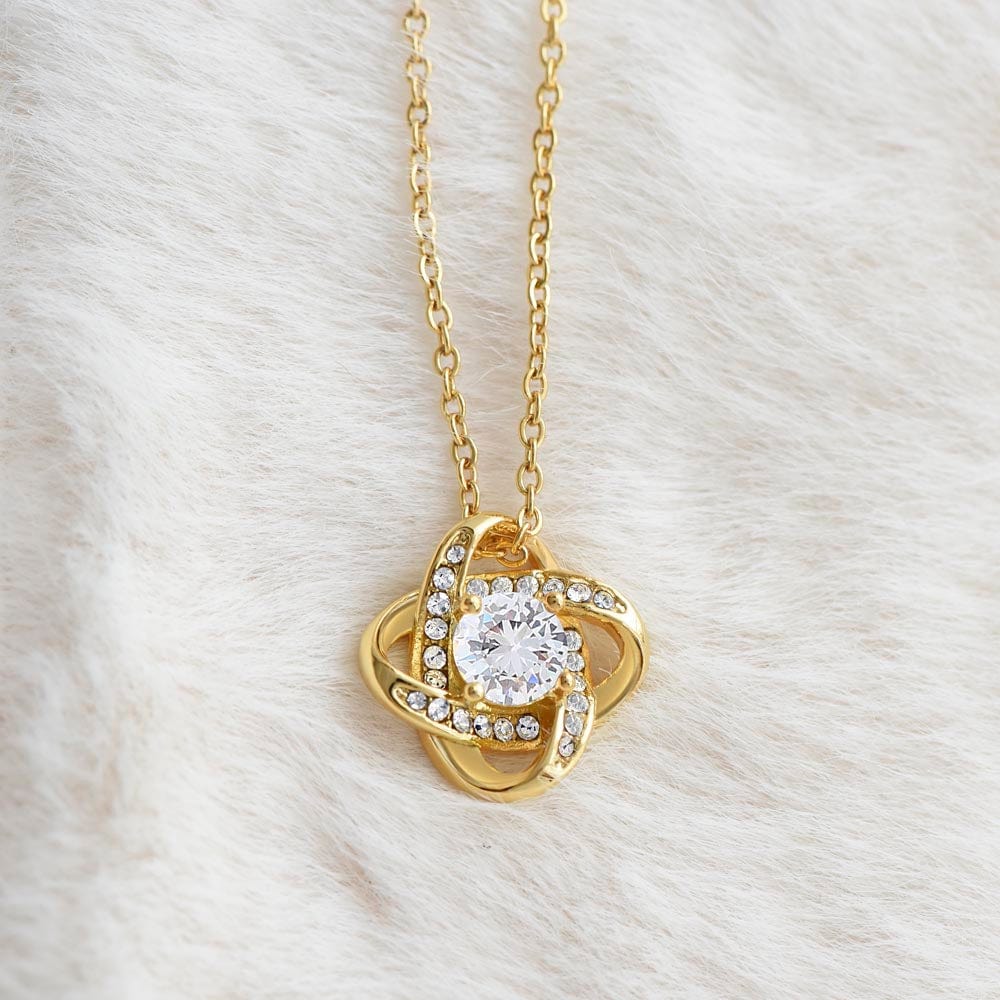 Daughter Un/Non Biological "Gift of You" | Love Knot Necklace - Shoptopia Jewelry