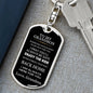Grandson Love Grandma "Enjoy the Ride" | Dog Tag Key Chain