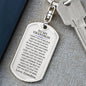 Grandson Love Grandma "Capable of Achieving Anything" | Dog Tag Keychain