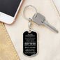 Grandson Love Grandpa "Enjoy the Ride" | Dog Tag Key Chain
