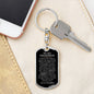 Grandson Love Grandpa | Dog Tag Keychain