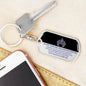 Granddaughter "Straighten Your Crown" | Dog Tag Keychain