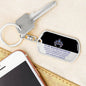 Daughter "Straighten Your Crown" | Dog Tag Keychain