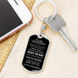 Grandson Love Grandma "Enjoy the Ride" | Dog Tag Key Chain