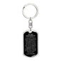Grandson Love Grandpa | Dog Tag Keychain