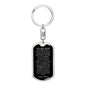To My Son Love Mom | Dog Tag Key Chain - Dog Tag with Swivel Keychain (Steel) / No Shoptopia Jewelry