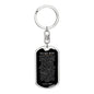 To My Son Love Dad | Dog Tag Key Chain - Dog Tag with Swivel Keychain (Steel) / No Shoptopia Jewelry
