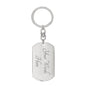To My Son Love Dad | Dog Tag Key Chain - Dog Tag with Swivel Keychain (Steel) / Yes Shoptopia Jewelry