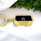 Daughter "Straighten Your Crown" | Dog Tag Keychain