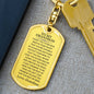 Grandson Love Grandma "Capable of Achieving Anything" | Dog Tag Keychain