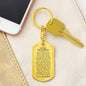 Grandson Love Grandma "Capable of Achieving Anything" | Dog Tag Keychain