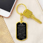 Grandson Love Grandpa | Dog Tag Keychain