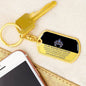Daughter "Straighten Your Crown" | Dog Tag Keychain