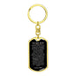 To My Son Love Dad | Dog Tag Key Chain - Dog Tag with Swivel Keychain (Gold) / No Shoptopia Jewelry