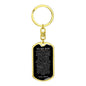 To My Son Love Mom | Dog Tag Key Chain - Dog Tag with Swivel Keychain (Gold) / No Shoptopia Jewelry