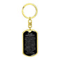 Grandson Love Grandpa | Dog Tag Keychain