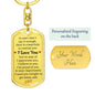 Get Home Safe| Dog Tag Keychain