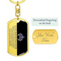 Daughter "Straighten Your Crown" | Dog Tag Keychain
