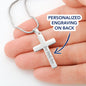 Faith Makes Them Possible | Personalized Cross Necklace