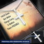Faith Makes Them Possible | Personalized Cross Necklace