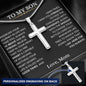 To My Son Love Mom | Personalized Cross Necklace - Shoptopia Jewelry