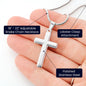 Faith Makes Them Possible | Personalized Cross Necklace