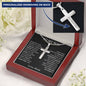 To My Son Love Mom | Personalized Cross Necklace - Shoptopia Jewelry