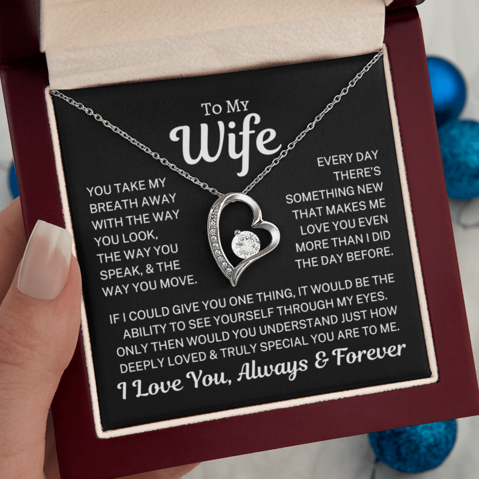 Gift for Wife "Take My Breath Away" | Forever Love Necklace
