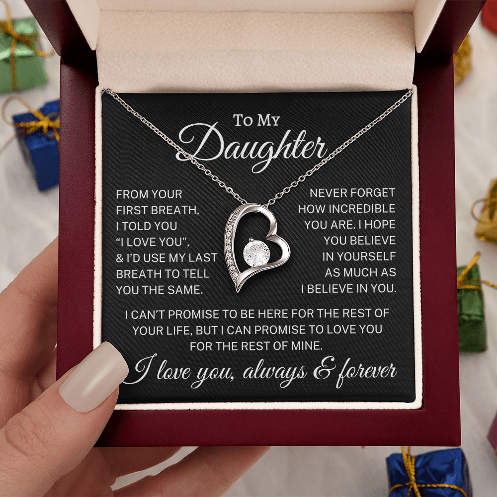 Gift for Daughter "“From Your First Breath” | Forever Love Necklace