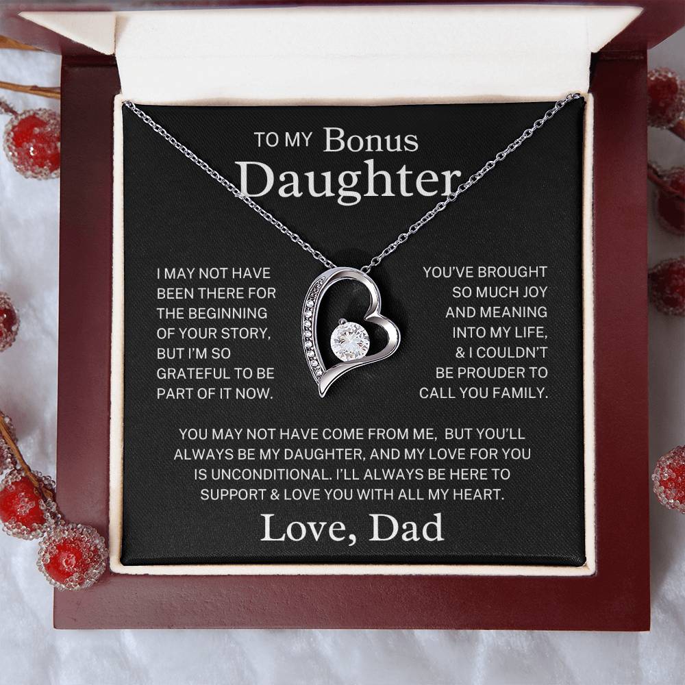 Bonus Daughter Love Dad "Always My Daughter" | Forever Love Necklace