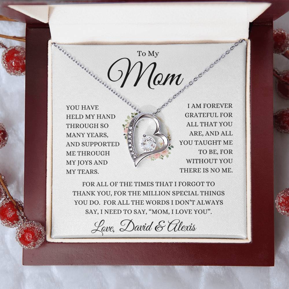 Mom Personalized Sign Off "Million Special Things" | Love Knot Necklace - Shoptopia Jewelry