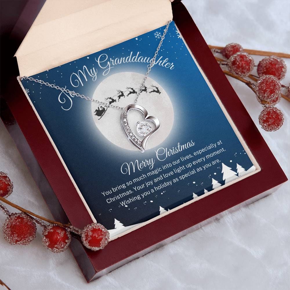 Granddaughter "Santa's Sleigh" | Forever Love Necklace