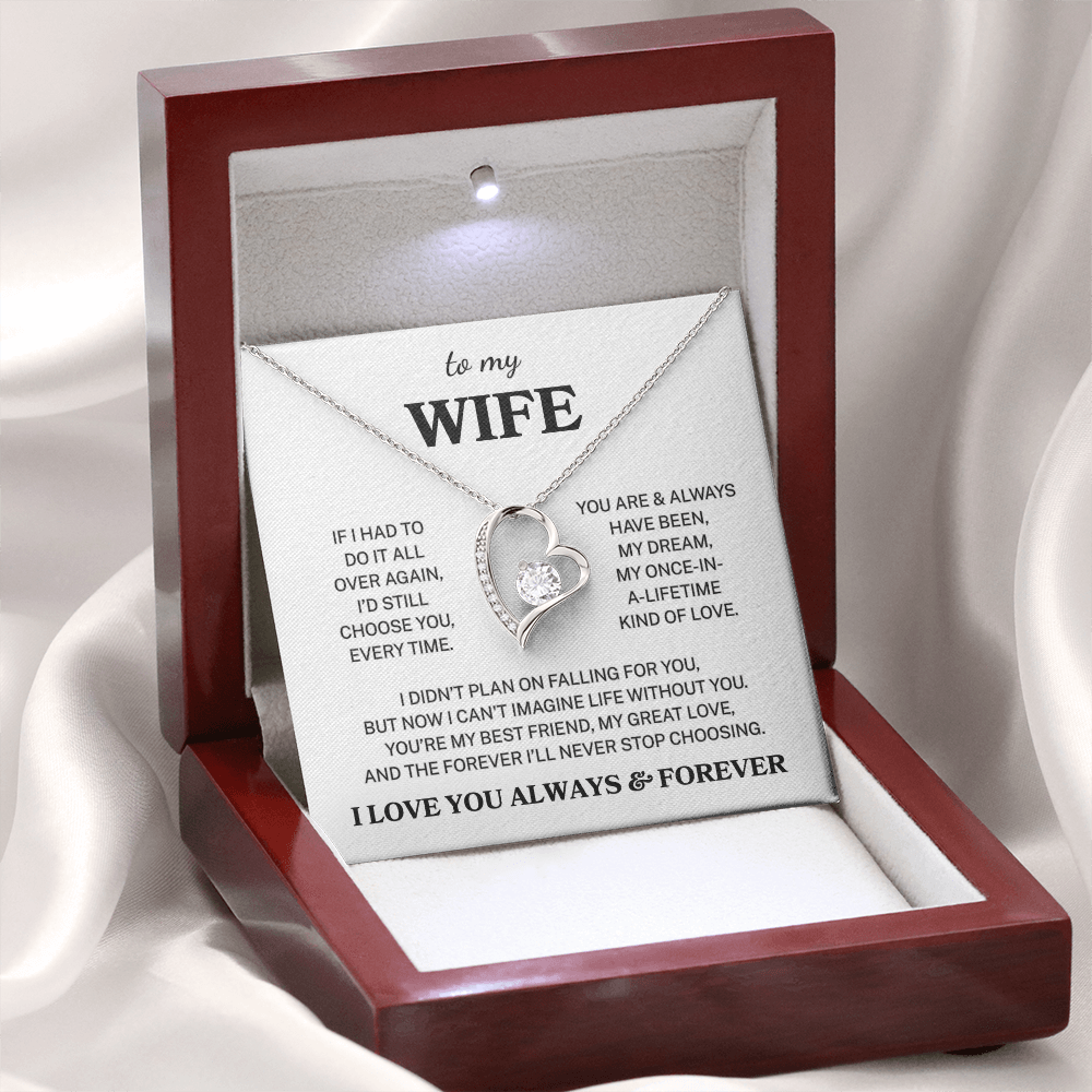 Wife "Forever I'll Never Stop Choosing" | Forever Love Necklace