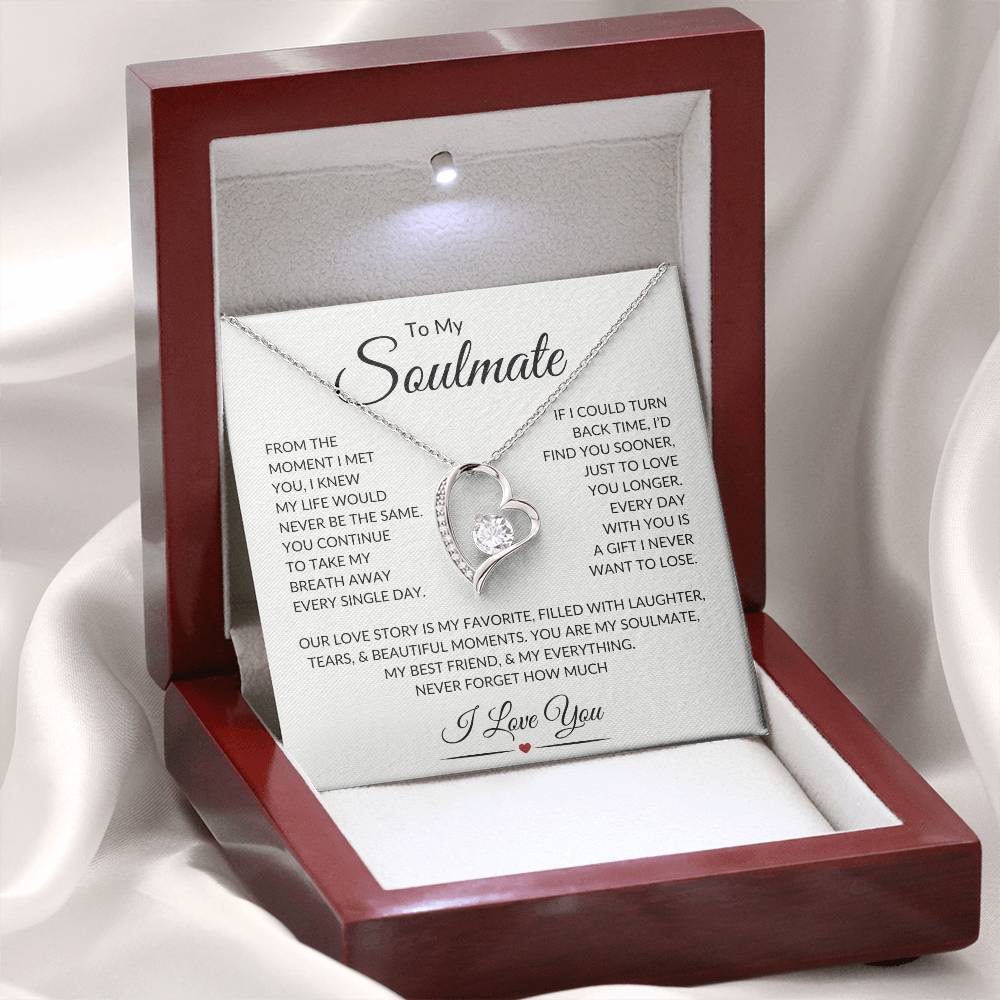 Soulmate "Take My Breath Away" | Forever Heart Necklace