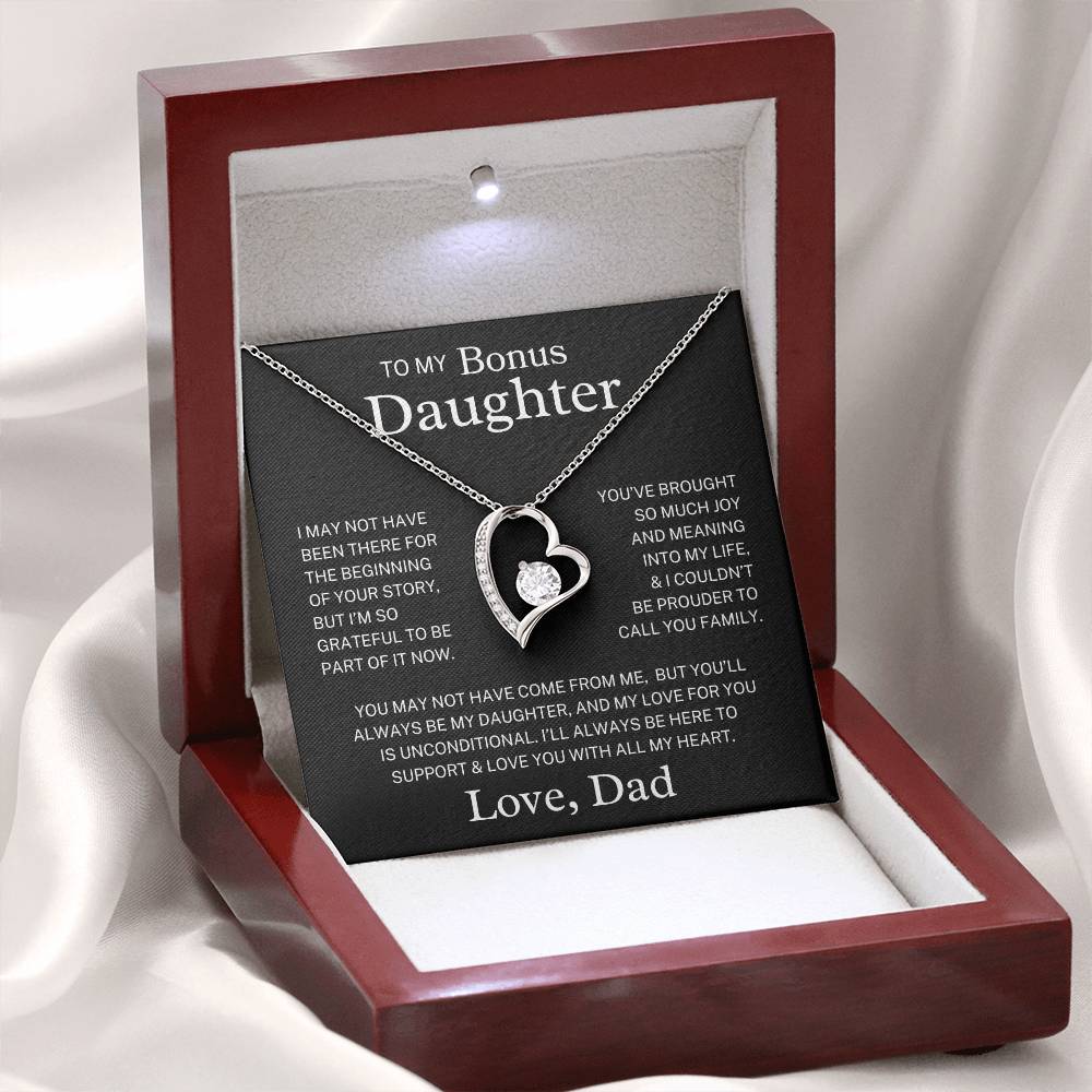 Bonus Daughter Love Dad "Always My Daughter" | Forever Love Necklace