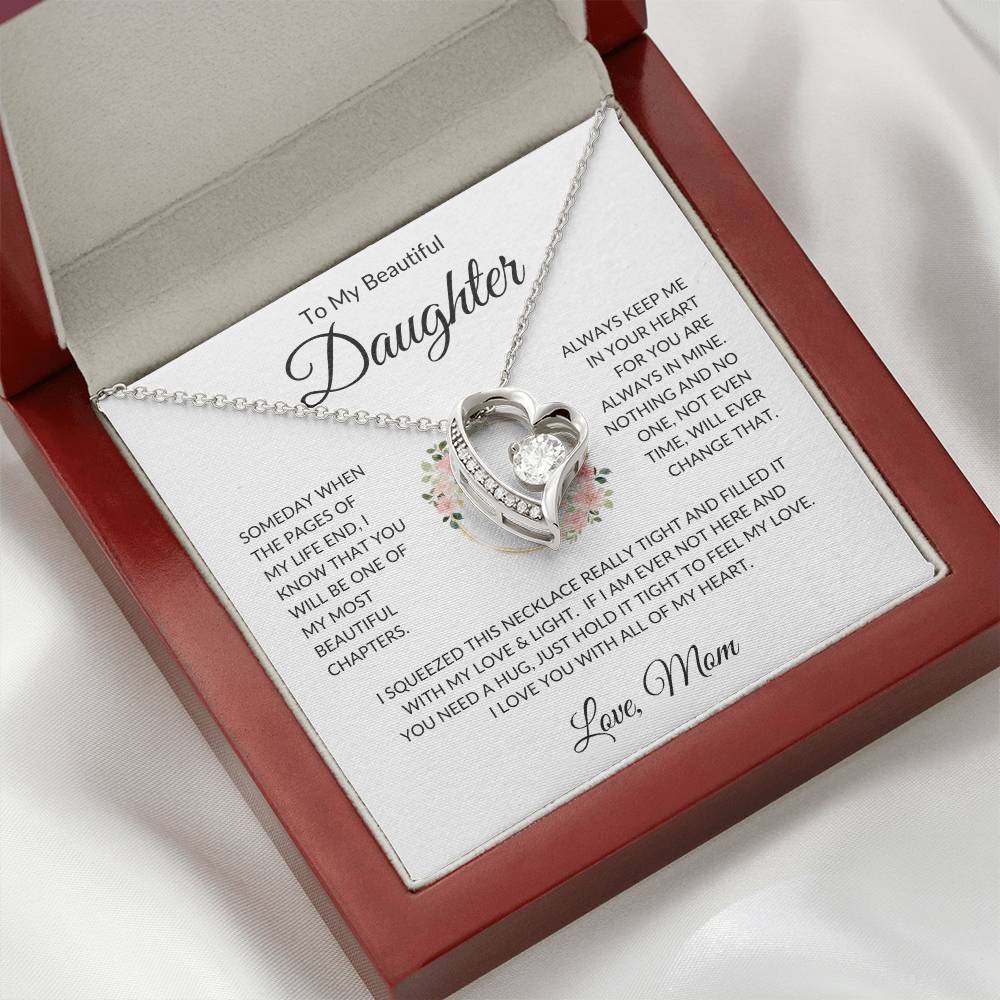 Gift for Daughter From Mom "Beautiful Chapters" | Forever Love Necklace