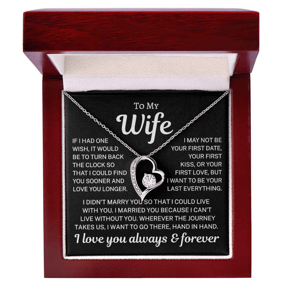 Gift for Wife "Love You Longer" | Forever Love Necklace