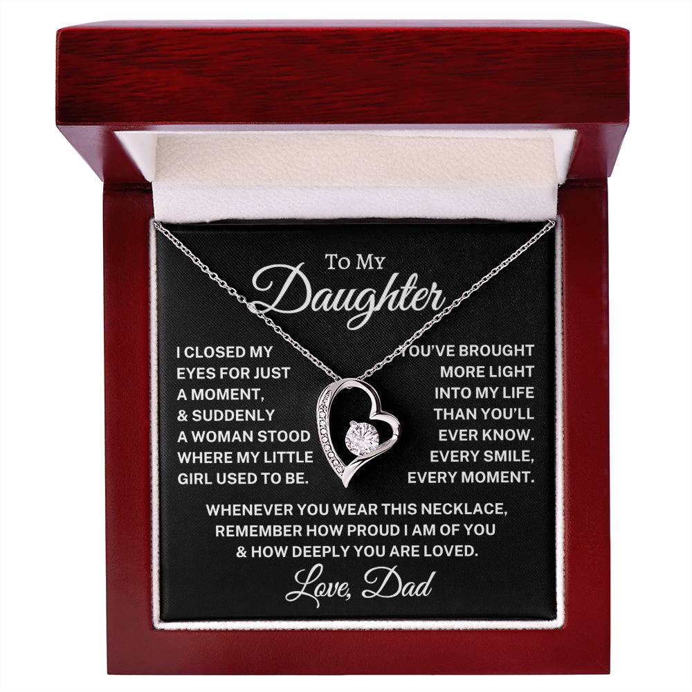Gift for Daughter Love Dad "Every Smile" | Forever Love Necklace