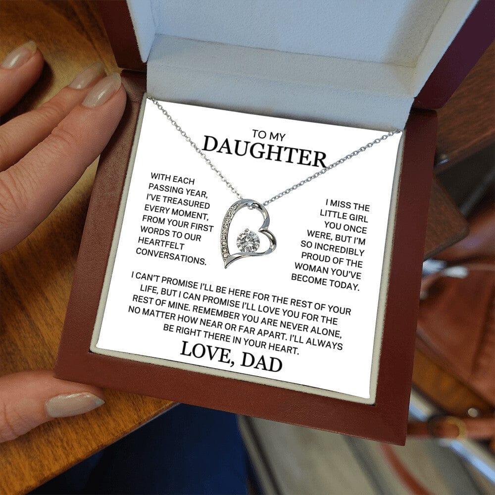 Daughter Love Dad "Treasured Every Moment" | Forever Love Necklace