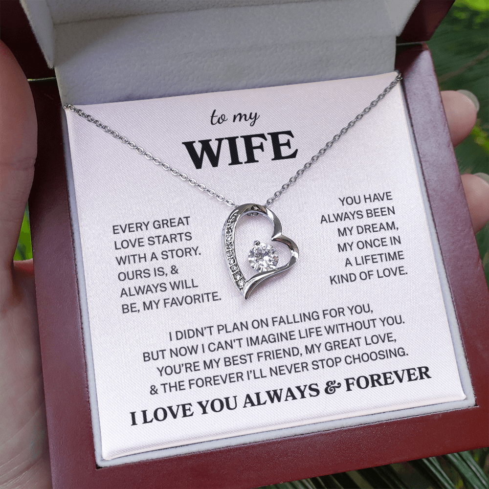 Wife "My Favorite Love Story" | Forever Love Necklace