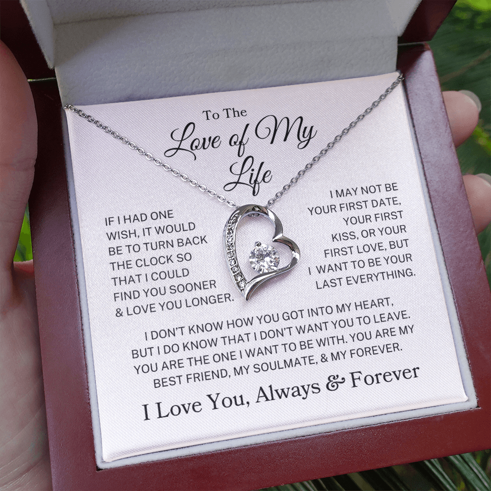 Love Of My Life "Always & Forever" | Forever Heart Necklace
