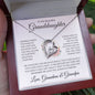 Granddaughter - Plural Personalized Sign Off | Forever Love Necklace