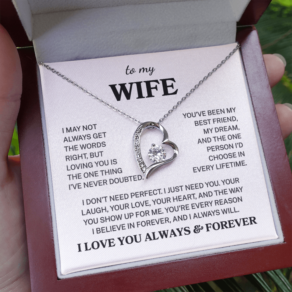 Wife "Never Doubted" | Forever Love Necklace