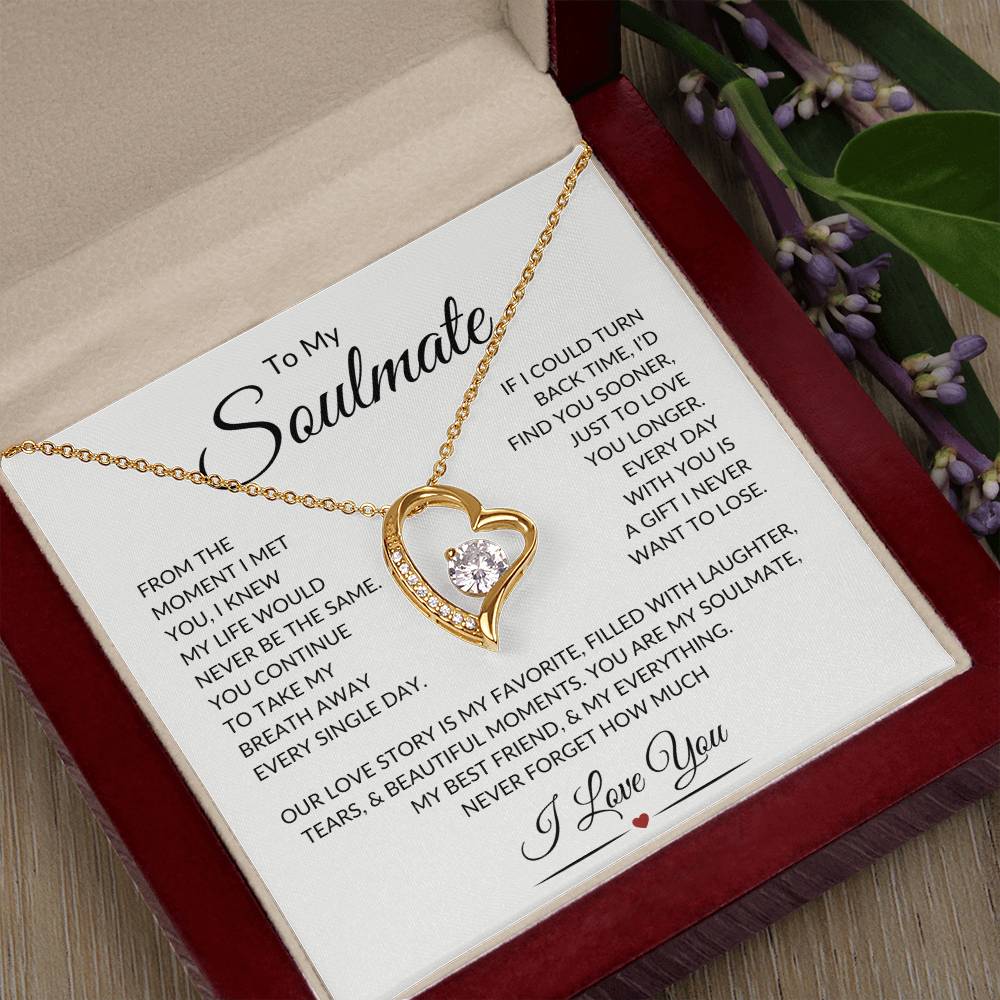 Soulmate "Take My Breath Away" | Forever Heart Necklace