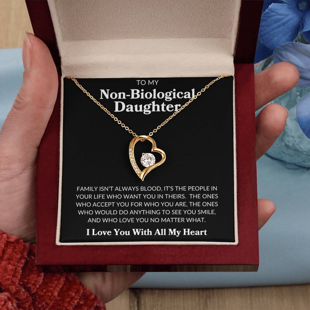 To My Non Biological Daughter | Forever Love Necklace - Shoptopia Jewelry