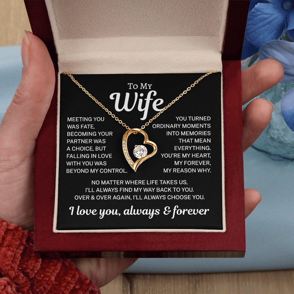 Gift for Wife "My Reason Why" | Forever Love Necklace