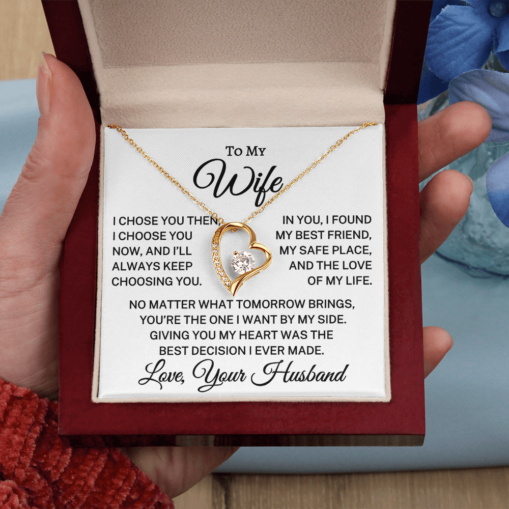 Gift for Wife "Keep Choosing You" | Forever Love Necklace