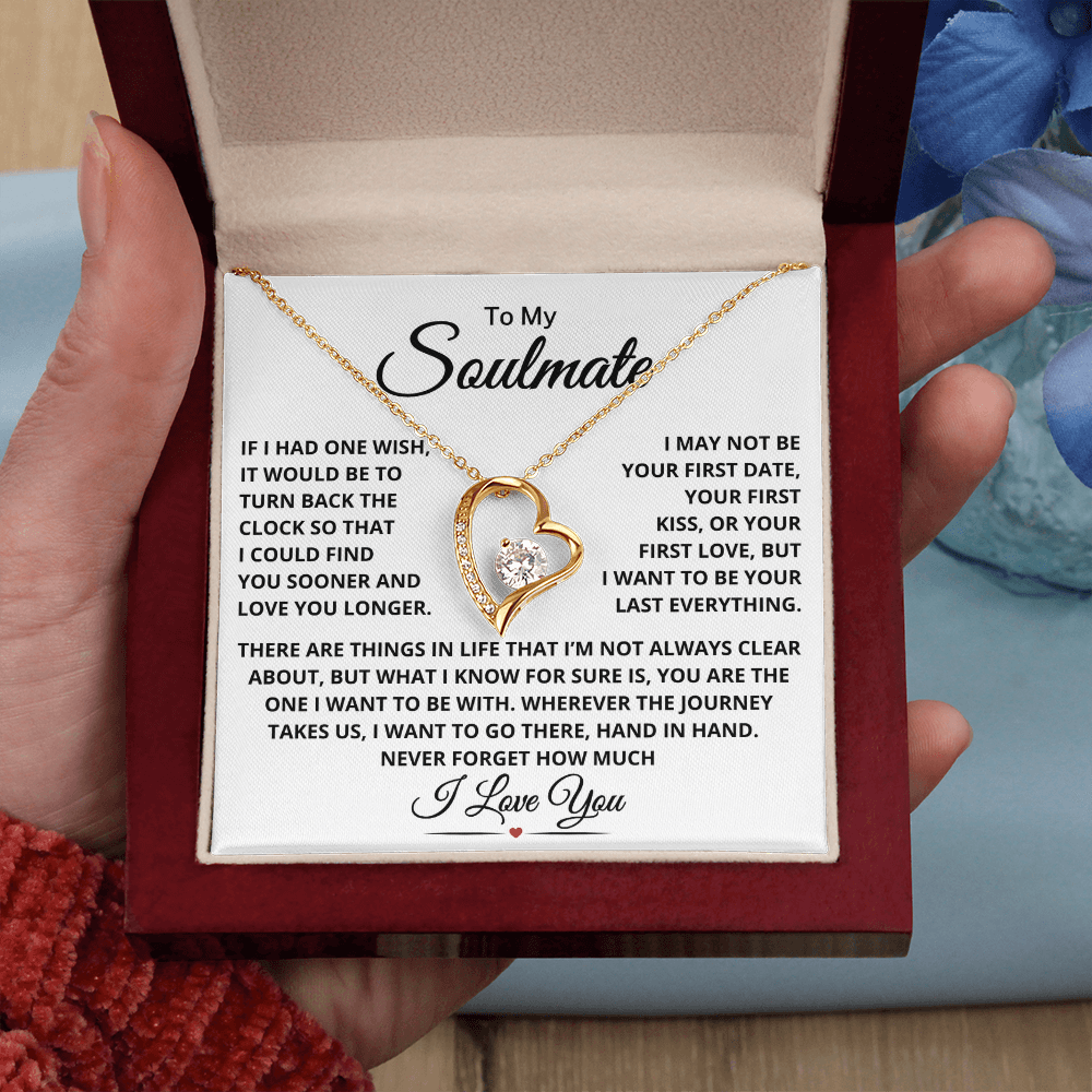 Gift For Soulmate "Last Everything" | Forever Love Necklace | Perfect Gift for Wife & Girlfriend