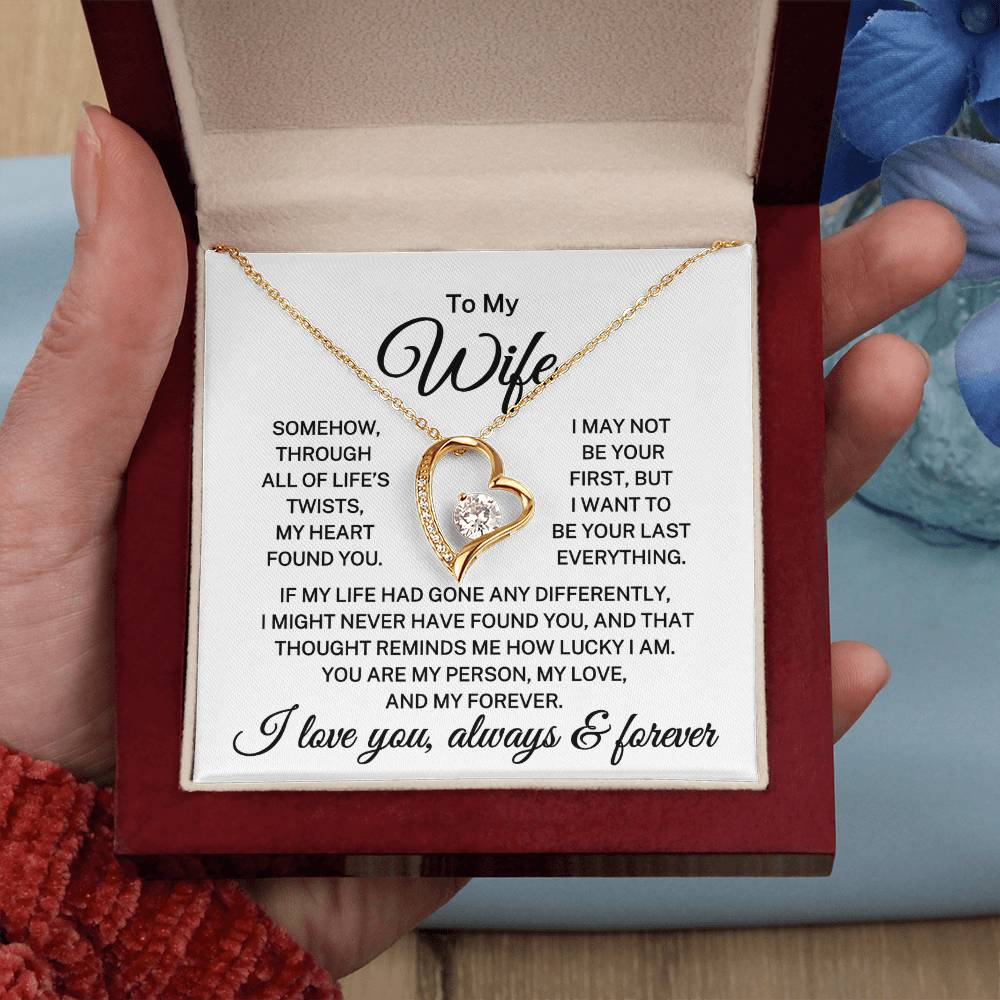 Gift for Wife "My Heart Found You" | Forever Love Necklace