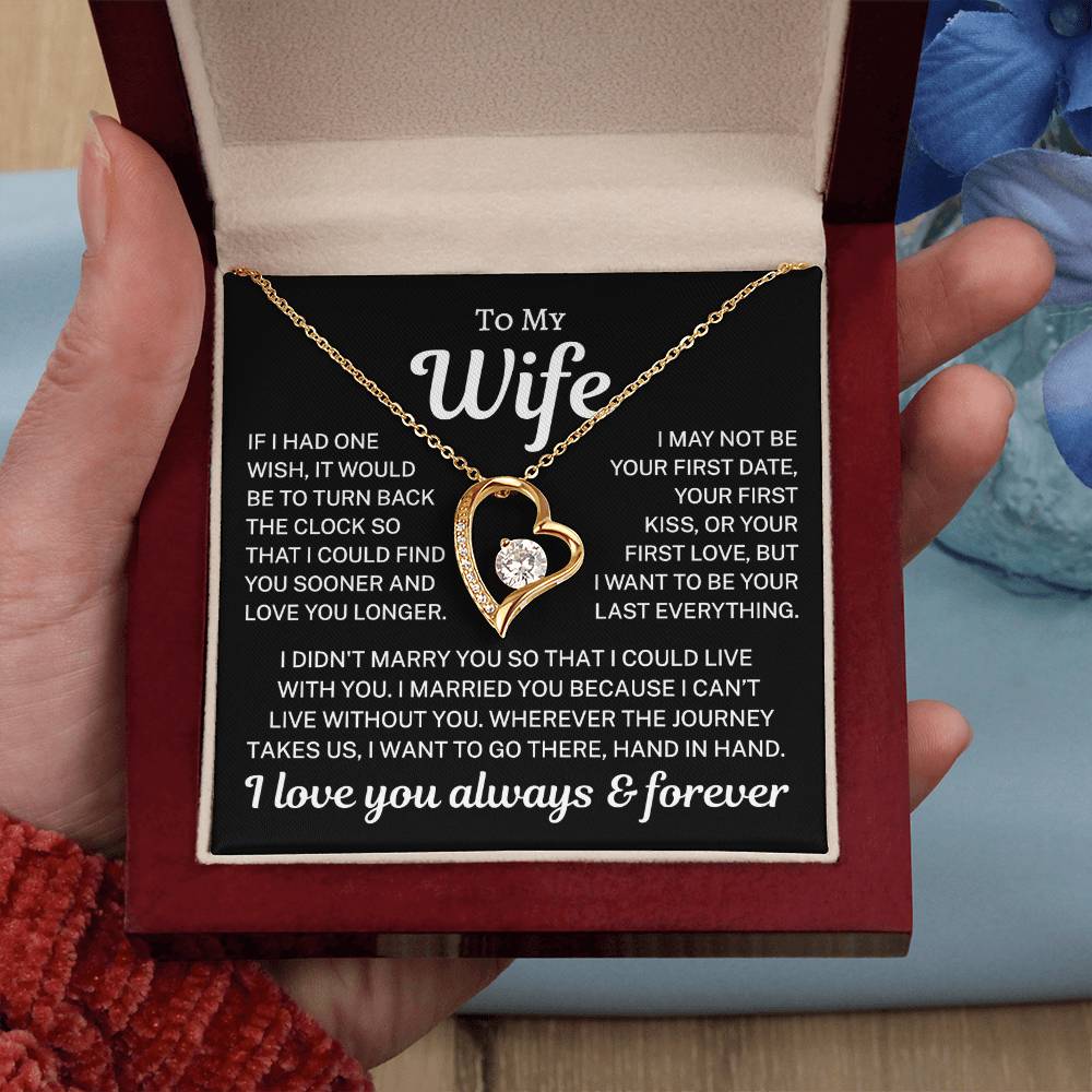 Gift for Wife "Love You Longer" | Forever Love Necklace
